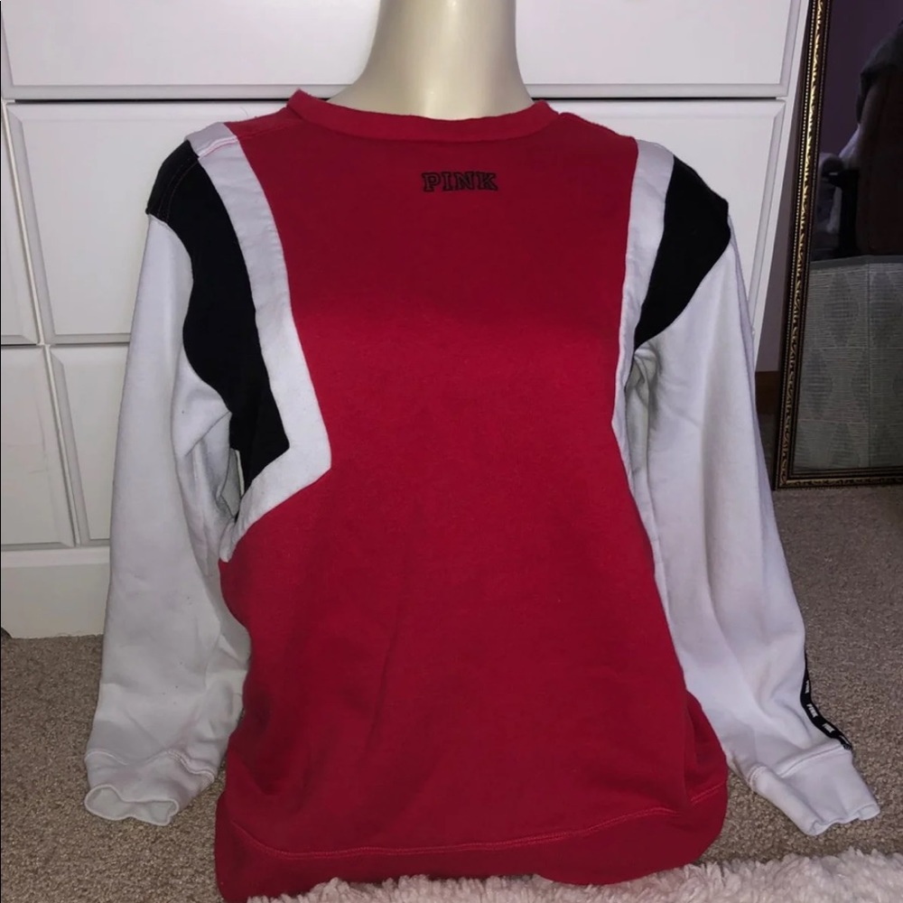Victoria Secret PINK Red Crewneck Sweatshirt